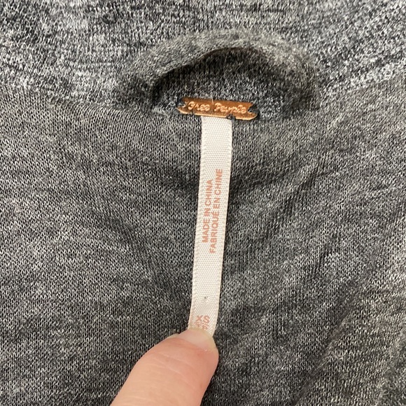 Free People Satellite Image Swing Hooded Tweed Coat . Size XS - Picture 6 of 9